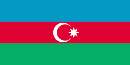 Aserbeidschan Fahne