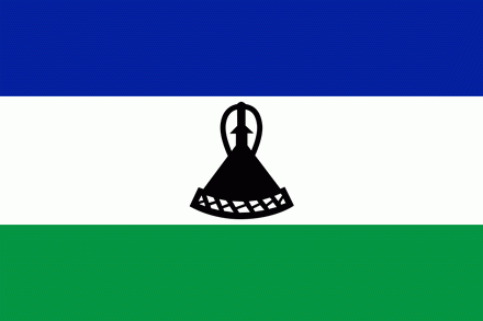 Lesotho Fahne
